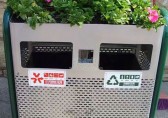 桂林户外钢制垃圾箱 让城市环保意识越来越强