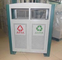 户外分类钢制垃圾箱