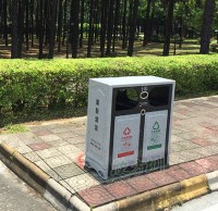 玻璃钢仿大理石垃圾箱