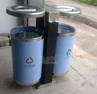 圆形分类不锈钢垃圾箱