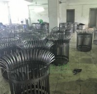 花篮式垃圾箱生产图