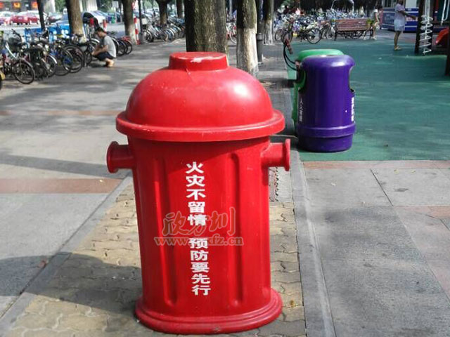 玻璃钢消防垃圾箱