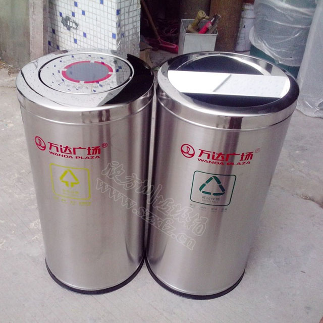 万达不锈钢垃圾箱