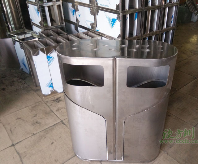 垃圾箱半成品生产图